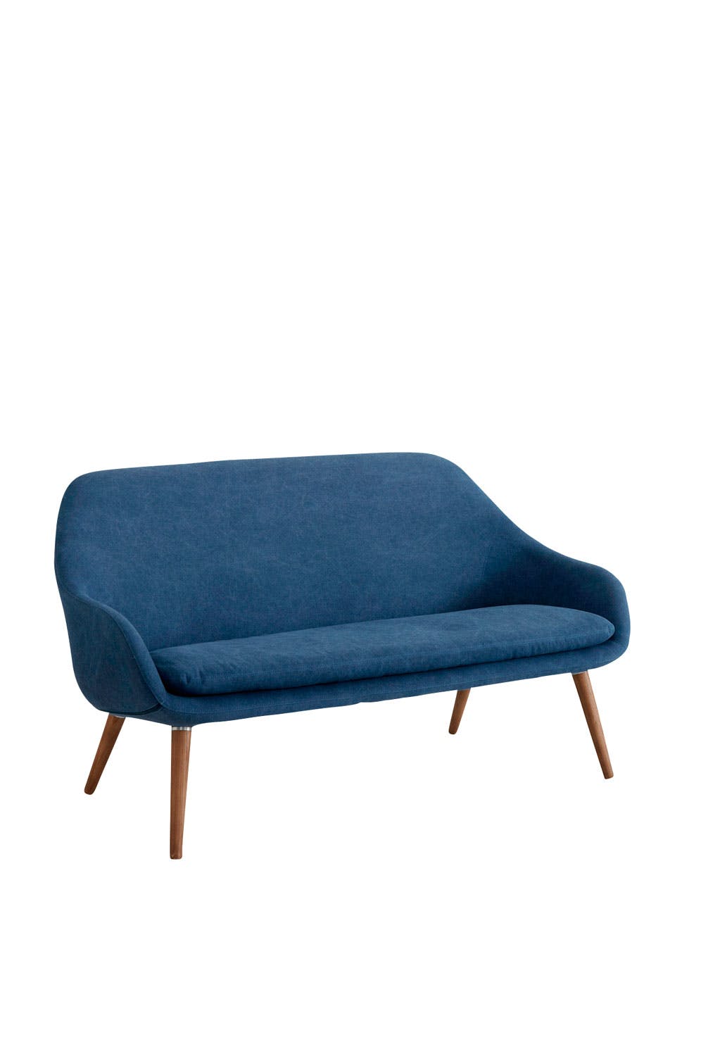Retrospektiv liten sak Sekstitallsinspirert liten blå sofa fra Ellos